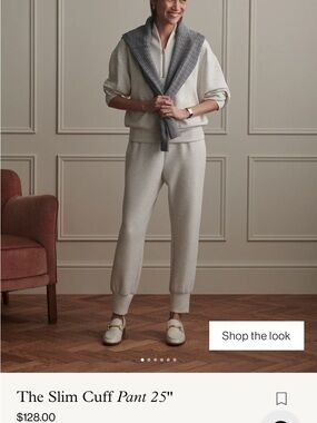 Varley Slim Cuff Jogger in Light Gray